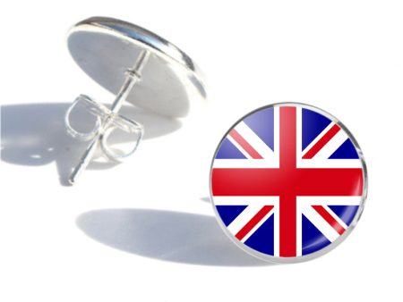 UK Flag Designed Stud Earrings Supply