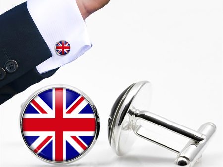 UK Flag Designed Cuff Links Online Sale