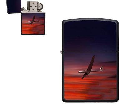 Cruising Glider at Sunset Designed Metal Lighters For Sale