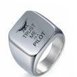 Trust Me I m a Pilot (Drone) Designed Men Rings Online Sale