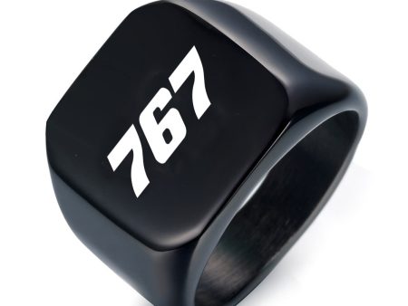 767 Flat Text Designed Men Rings Online Sale