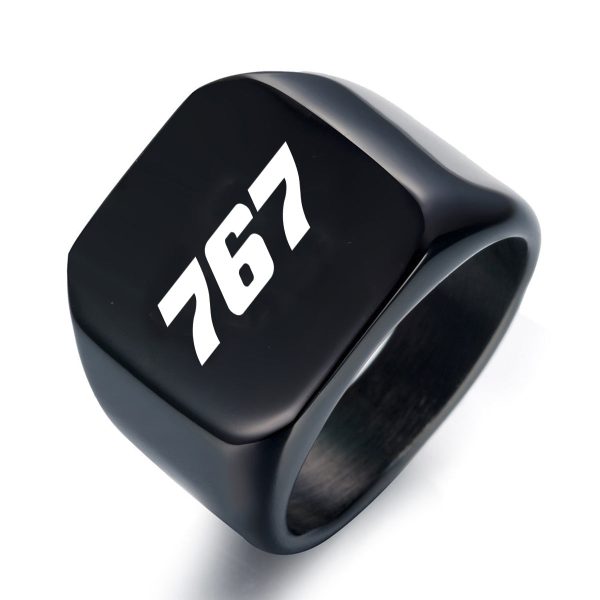 767 Flat Text Designed Men Rings Online Sale