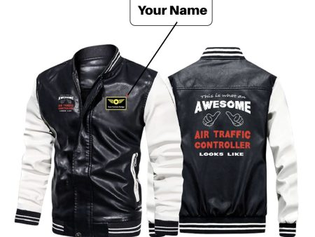 Air Traffic Controller Designed Stylish Leather Bomber Jackets on Sale