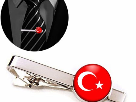 Turkey Flag Designed Tie Clips Discount