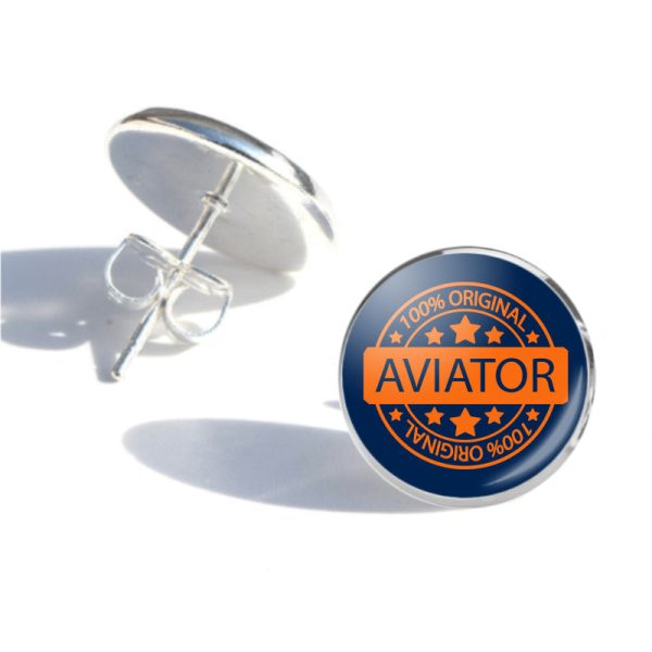 100 Original Aviator Designed Stud Earrings Online Hot Sale