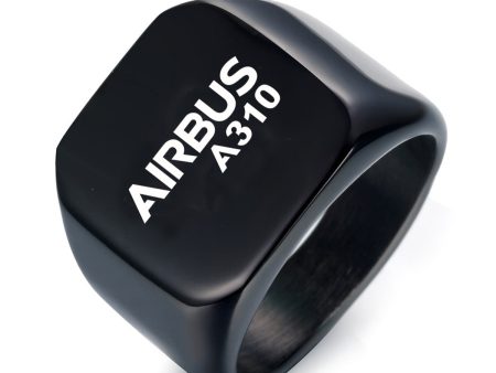 Airbus A310 & Text Designed Men Rings Fashion