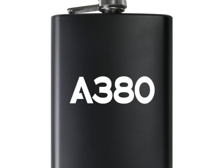 A380 Flat Text Designed Stainless Steel Hip Flasks Supply