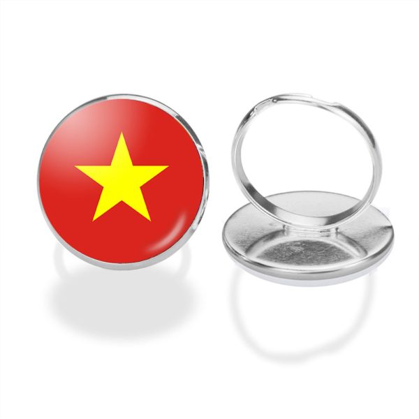 vietnam Flag Designed Rings Sale