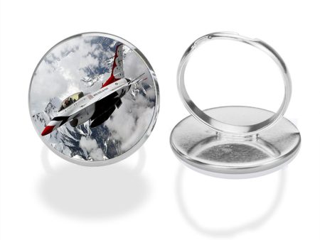 US AirForce Show Fighting Falcon F16 Designed Rings Cheap