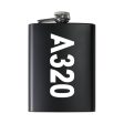 A320 Text Designed Stainless Steel Hip Flasks For Cheap