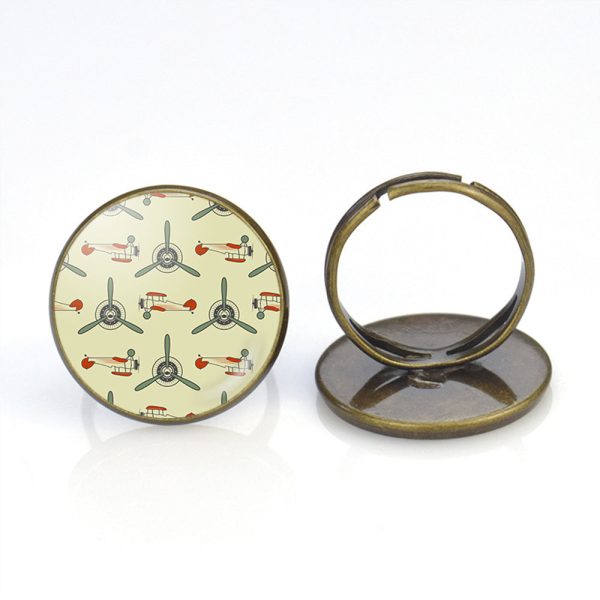 Vintage Old Airplane Designed Rings For Sale