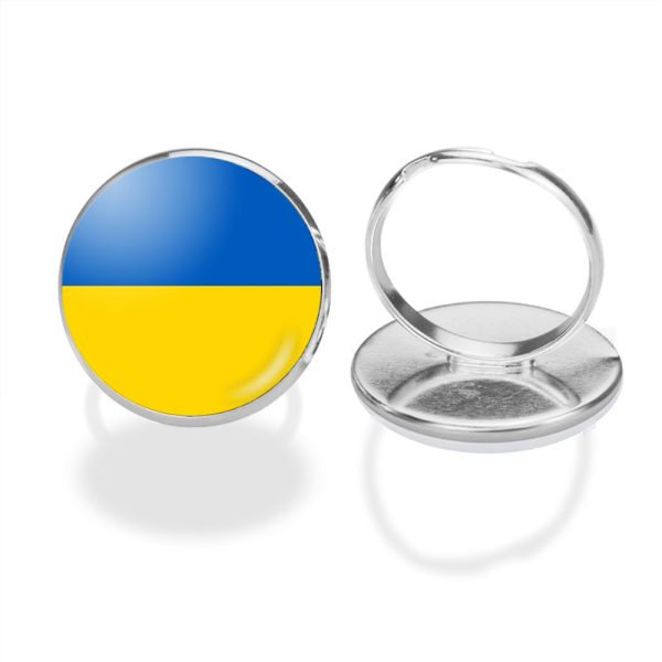 Ukraine Flag Designed Rings Online