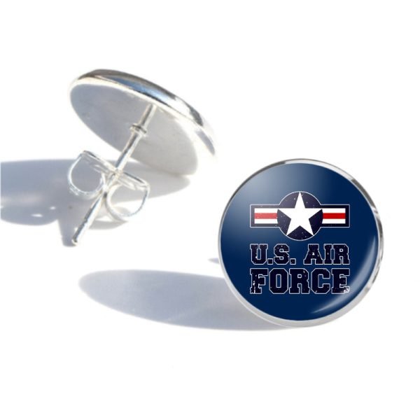 US Air Force Designed Stud Earrings on Sale