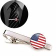 USA Flag Designed Tie Clips Discount