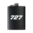 727 Flat Text Designed Stainless Steel Hip Flasks Cheap