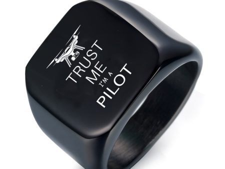 Trust Me I m a Pilot (Drone) Designed Men Rings Online Sale