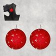 Travelling with Aircraft (Red) Designed Wooden Drop Earrings Sale