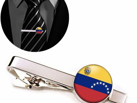 Venezuella Flag Designed Tie Clips For Discount