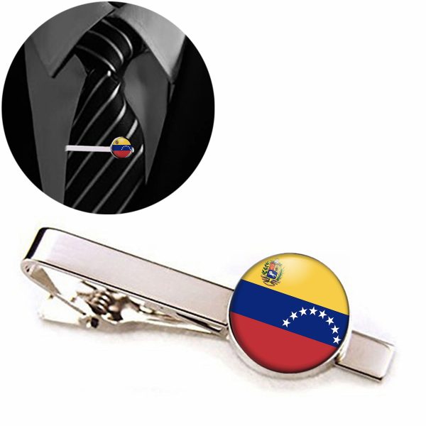 Venezuella Flag Designed Tie Clips For Discount