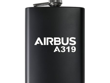 Airbus A319 & Text Designed Stainless Steel Hip Flasks For Discount