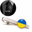 Ukraine Flag Designed Tie Clips Online Sale