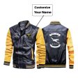 The Sky is not the limit, It s my playground Designed Stylish Leather Bomber Jackets Cheap