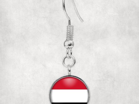 Yemen Flag Designed Earrings Sale