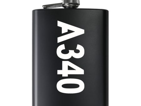 A340 Text Designed Stainless Steel Hip Flasks Online Hot Sale