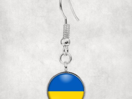 Ukraine Flag Designed Earrings Supply