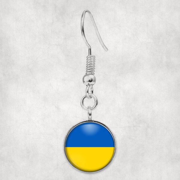 Ukraine Flag Designed Earrings Supply