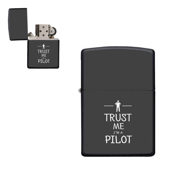 Trust Me I m a Pilot Designed Metal Lighters For Sale