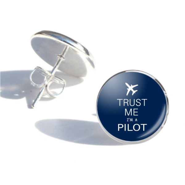 Trust Me I m a Pilot 2 Designed Stud Earrings Hot on Sale