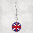 UK Flag Designed Earrings Online now