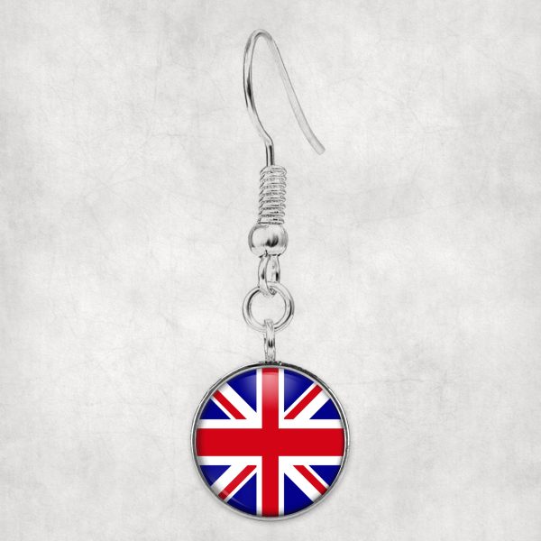 UK Flag Designed Earrings Online now