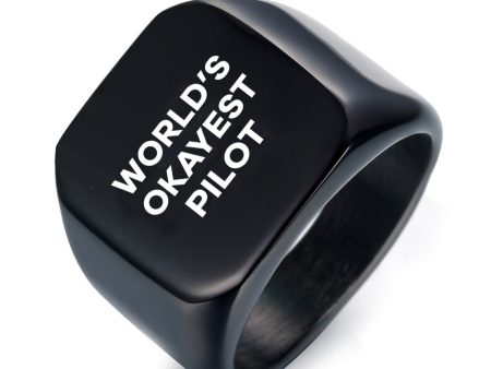 World s Okayest Pilot Designed Men Rings Online Sale