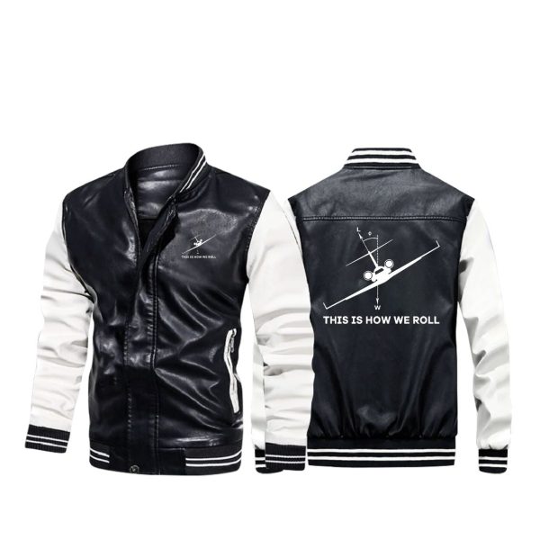 This is How We Roll Designed Stylish Leather Bomber Jackets Cheap