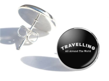 Travelling All Around The World Designed Stud Earrings Supply