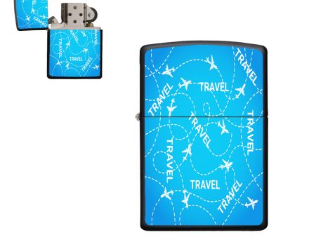 Travel & Planes Designed Metal Lighters Online Hot Sale