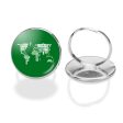 World Map (Text) Designed Rings For Discount