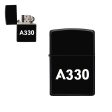 A330 Flat Text Designed Metal Lighters For Discount