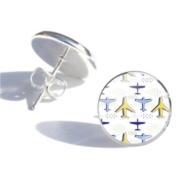 Very Colourful Airplanes Designed Stud Earrings Online Hot Sale