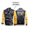 Warning May Constantly Talk About Aviation Designed Stylish Leather Bomber Jackets Hot on Sale