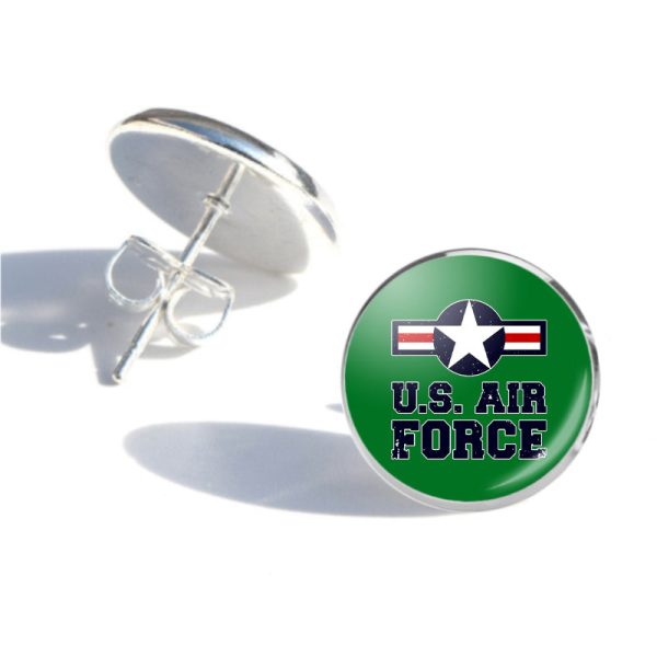 US Air Force Designed Stud Earrings on Sale