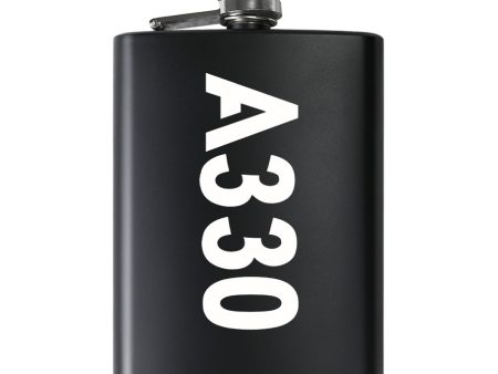 A330 Text Designed Stainless Steel Hip Flasks Discount