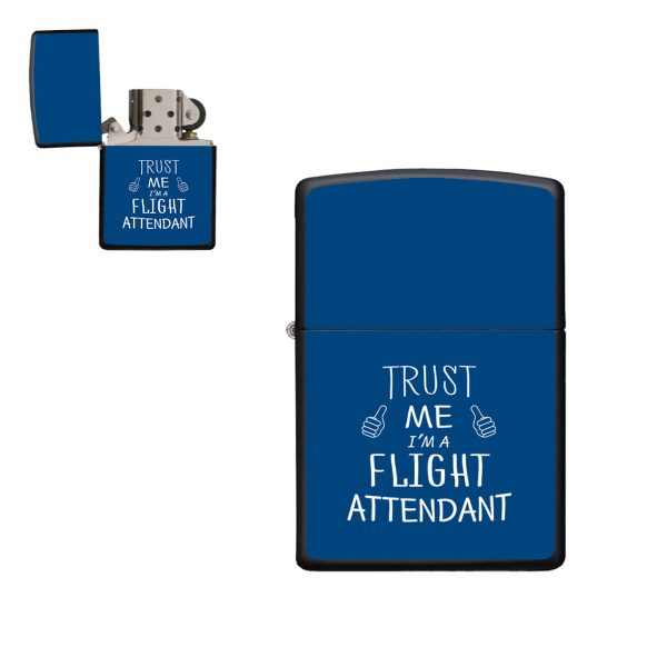 Trust Me I m a Flight Attendant Designed Metal Lighters Online Hot Sale