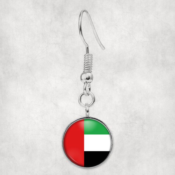 UAE Flag Designed Earrings Discount