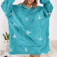 Travel The The World By Plane Designed Blanket Hoodies For Sale