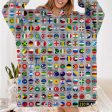 220 World s Flags Designed Blanket Hoodies Online Sale