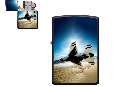 Turning Right Fighting Falcon F16 Designed Metal Lighters Online Hot Sale