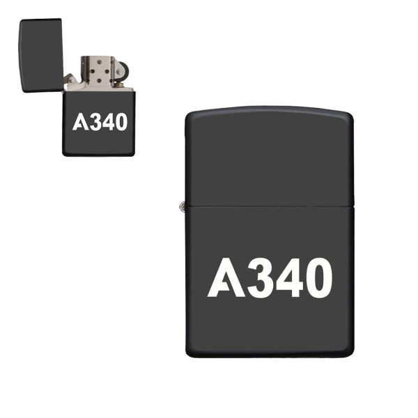 A340 Flat Text Designed Metal Lighters Supply